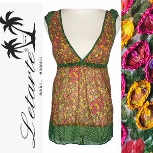 NWOT LeTarte Sequin Tank Top Blouse small